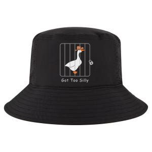 Funny Silly Goose Lover Mugshot Meme Got Too Silly Cool Comfort Performance Bucket Hat