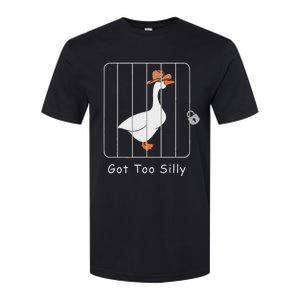 Funny Silly Goose Lover Mugshot Meme Got Too Silly Softstyle CVC T-Shirt