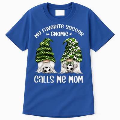 Funny Soccer Gnome My Favorite Soccer Gnomie Calls Me Mom Cute Gift Tall T-Shirt