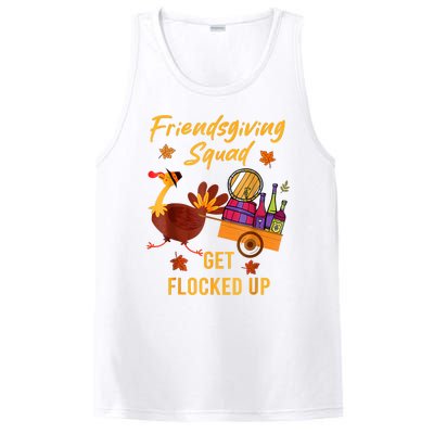 Friendsgiving Squad Get Flocked Up Thanksgiving PosiCharge Competitor Tank