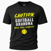 Fastpitch Softball Grandma Funny Cooling Performance Crew T-Shirt