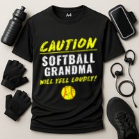 Fastpitch Softball Grandma Funny Cooling Performance Crew T-Shirt