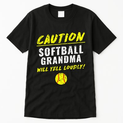 Fastpitch Softball Grandma Funny Tall T-Shirt