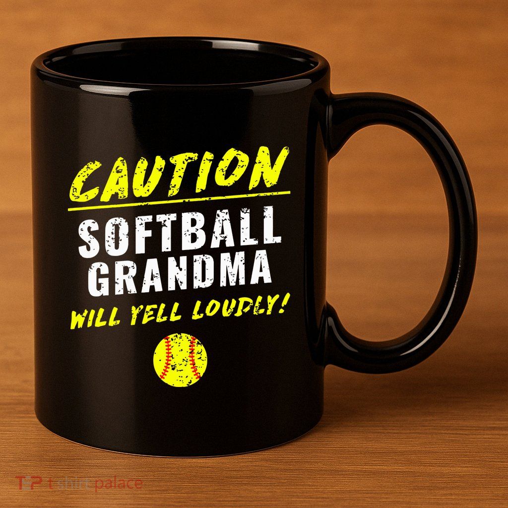 Fastpitch Softball Grandma Funny 11oz C Handle Ceramic Mug