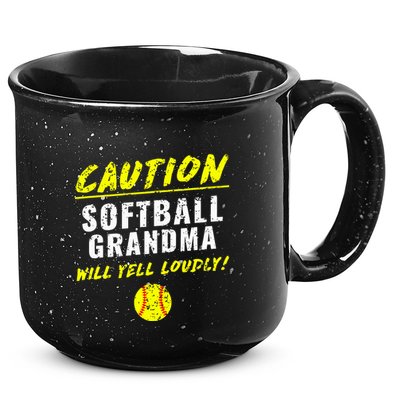 Fastpitch Softball Grandma Funny 15oz Campfire Ceramic Mug