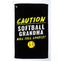 Fastpitch Softball Grandma Funny Golf Towel