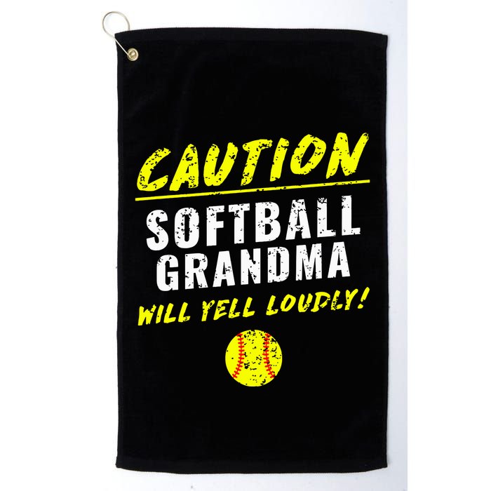 Fastpitch Softball Grandma Funny Golf Towel
