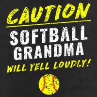 Fastpitch Softball Grandma Funny Golf Towel