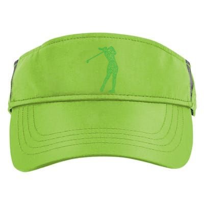 Funny Shamrock Golf St Patricks Day Golfer Gift Adult Drive Performance Visor