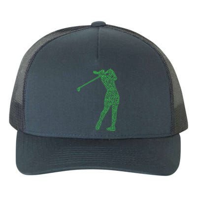 Funny Shamrock Golf St Patricks Day Golfer Gift Yupoong Adult 5-Panel Trucker Hat