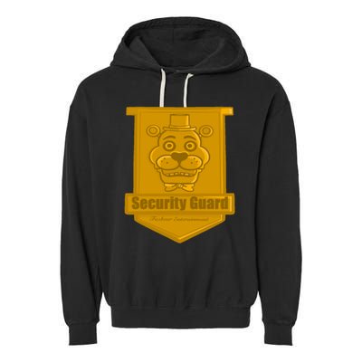 Fnaf Security Guard Badge Garment-Dyed Fleece Hoodie