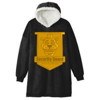 Fnaf Security Guard Badge Hooded Wearable Blanket