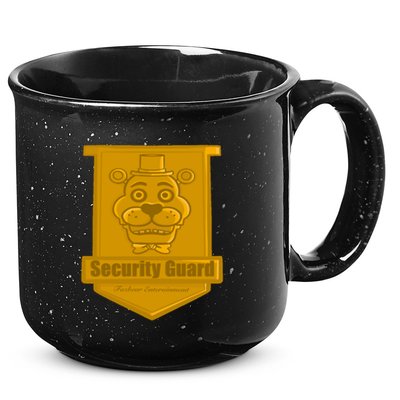 Fnaf Security Guard Badge 15oz Campfire Ceramic Mug