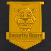 Fnaf Security Guard Badge 25L Jumbo Tote