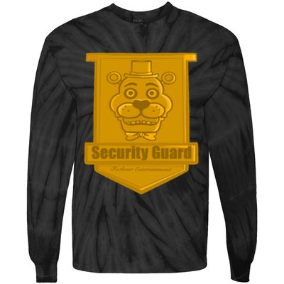 Fnaf Security Guard Badge Tie-Dye Long Sleeve Shirt