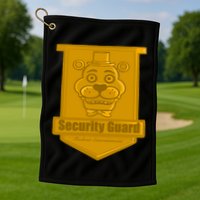 Fnaf Security Guard Badge Golf Towel