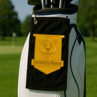 Fnaf Security Guard Badge Golf Towel