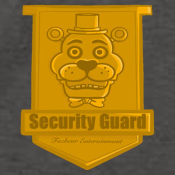 Fnaf Security Guard Badge Vector Backpack