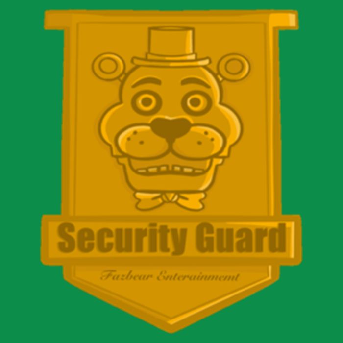 Fnaf Security Guard Badge Tall T-Shirt