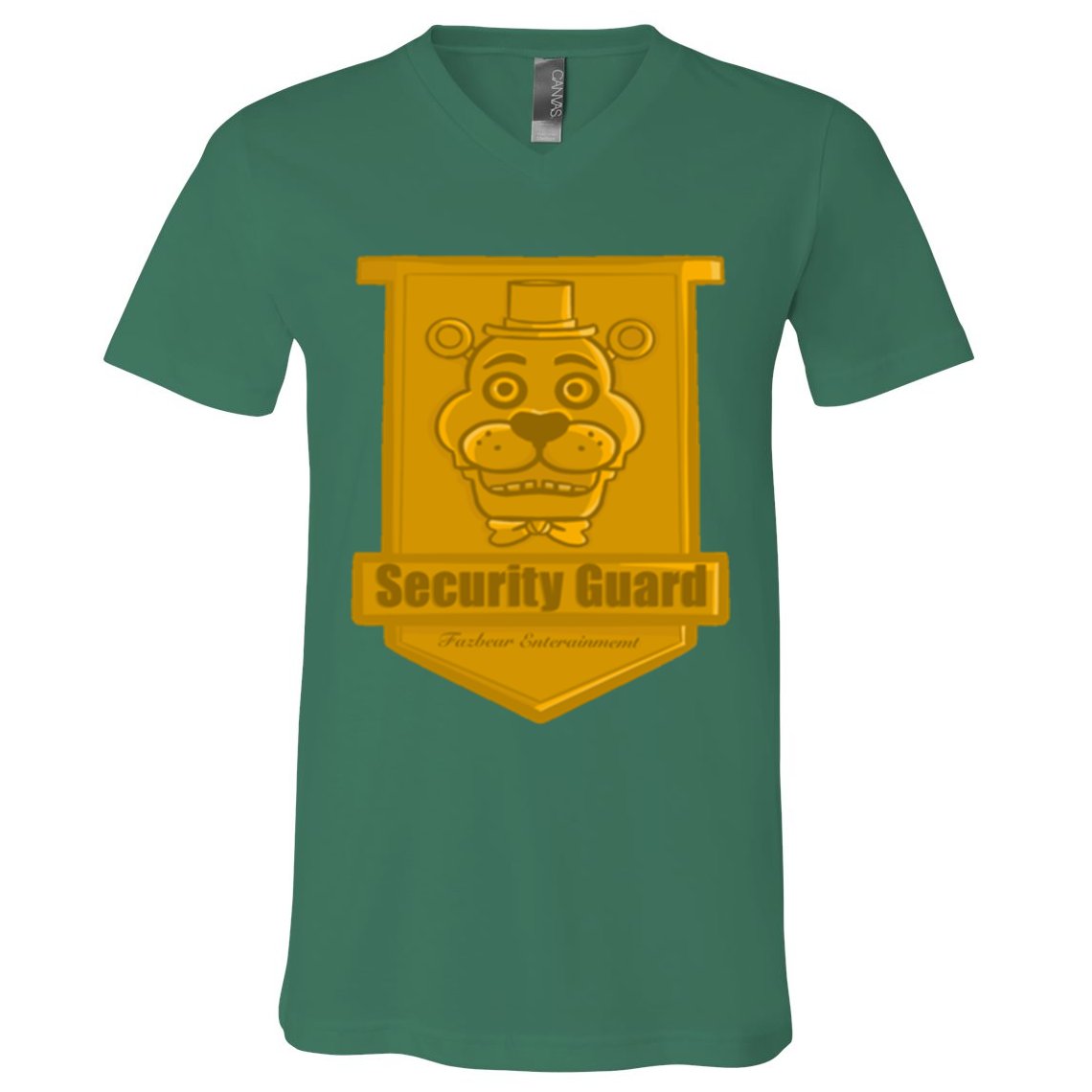 Fnaf Security Guard Badge V-Neck T-Shirt
