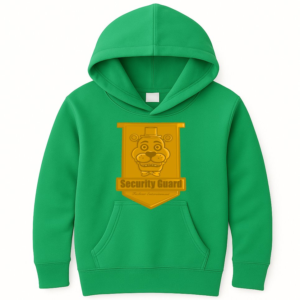 Fnaf Security Guard Badge Kids Hoodie