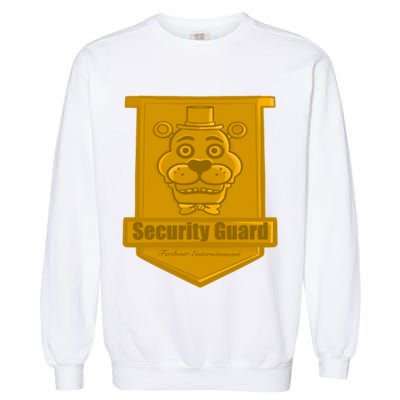 Fnaf Security Guard Badge Garment-Dyed Sweatshirt
