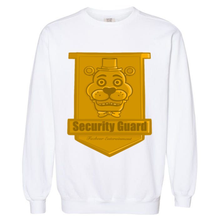 Fnaf Security Guard Badge Garment-Dyed Sweatshirt