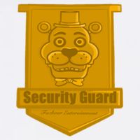 Fnaf Security Guard Badge Garment-Dyed Sweatshirt