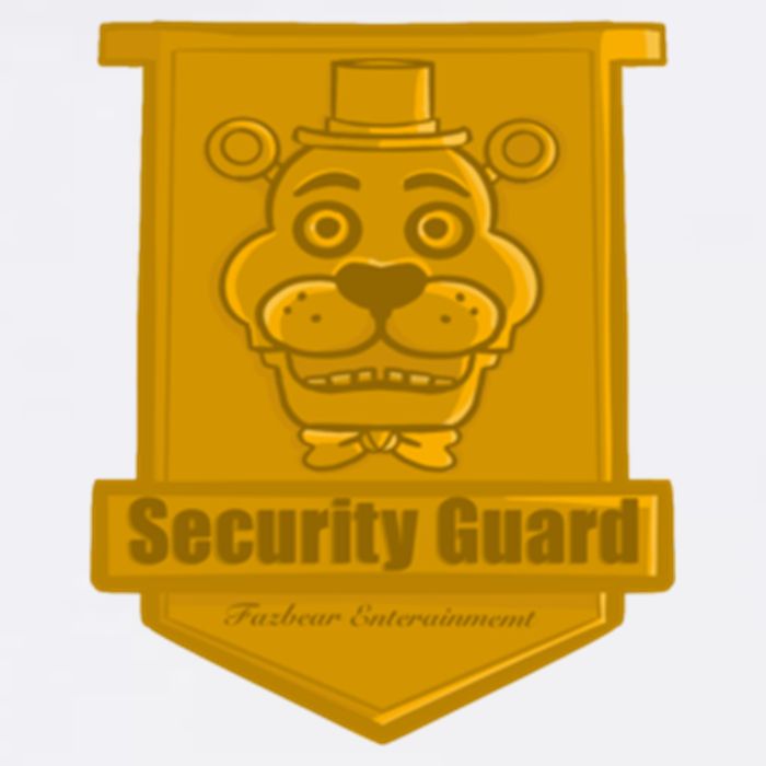 Fnaf Security Guard Badge Garment-Dyed Sweatshirt