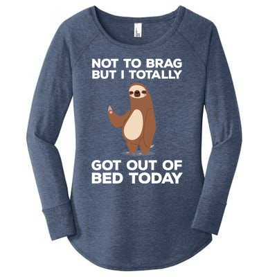 Funny Sloth - Got Out Of Bed Today Women's Perfect Tri Tunic Long Sleeve Shirt