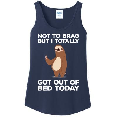 Funny Sloth - Got Out Of Bed Today Ladies Essential Tank