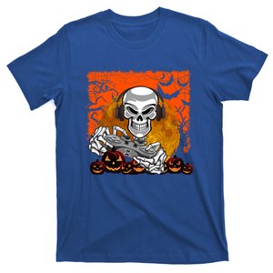 Funny Skeleton Gamer Gaming Lover Happy Halloween Gift T-Shirt