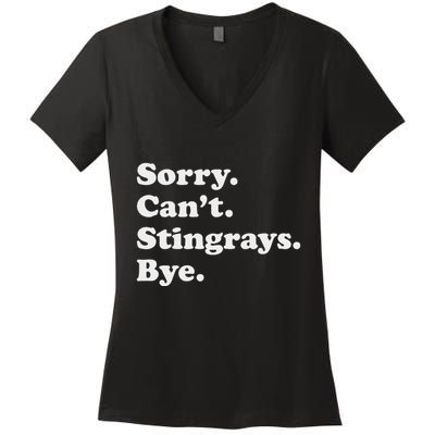 Funny Stingray Gift For Women Or Women's V-Neck T-Shirt