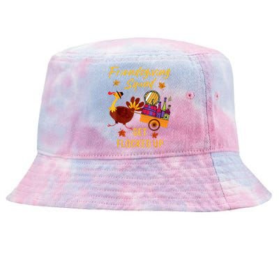 Friendsgiving Squad Get Flocked Up Thanksgiving Tie-Dyed Bucket Hat