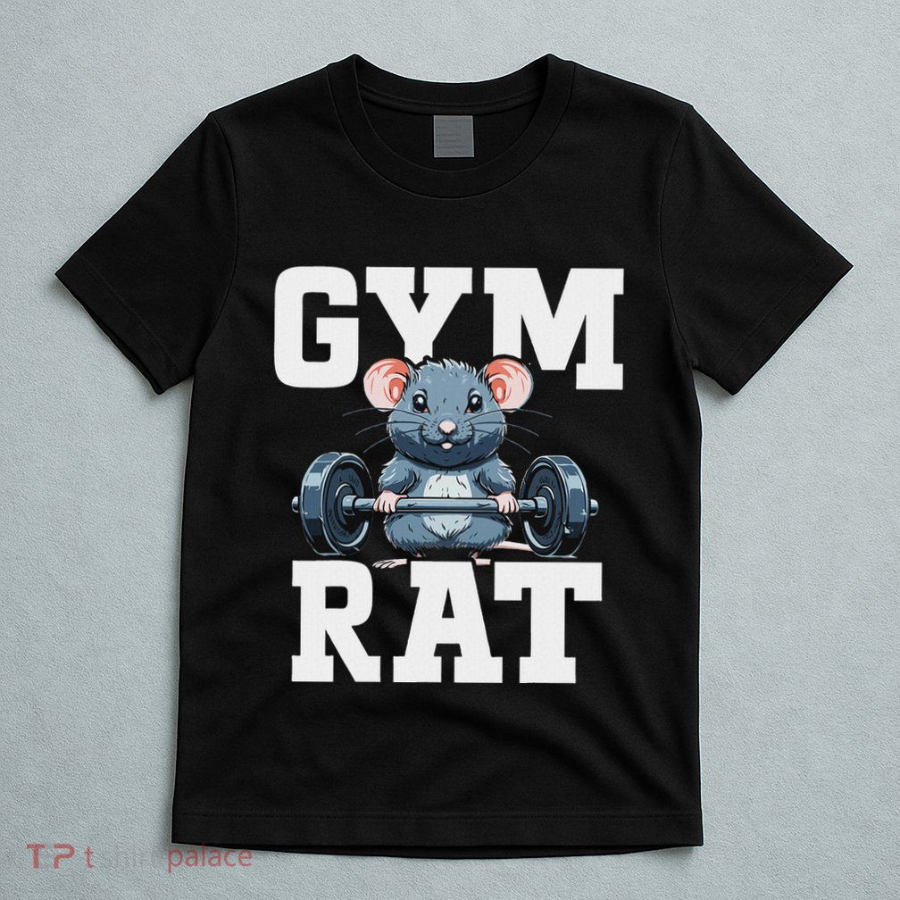 Funny Sport Gym Rat Fitness Bodybuilding T-Shirt