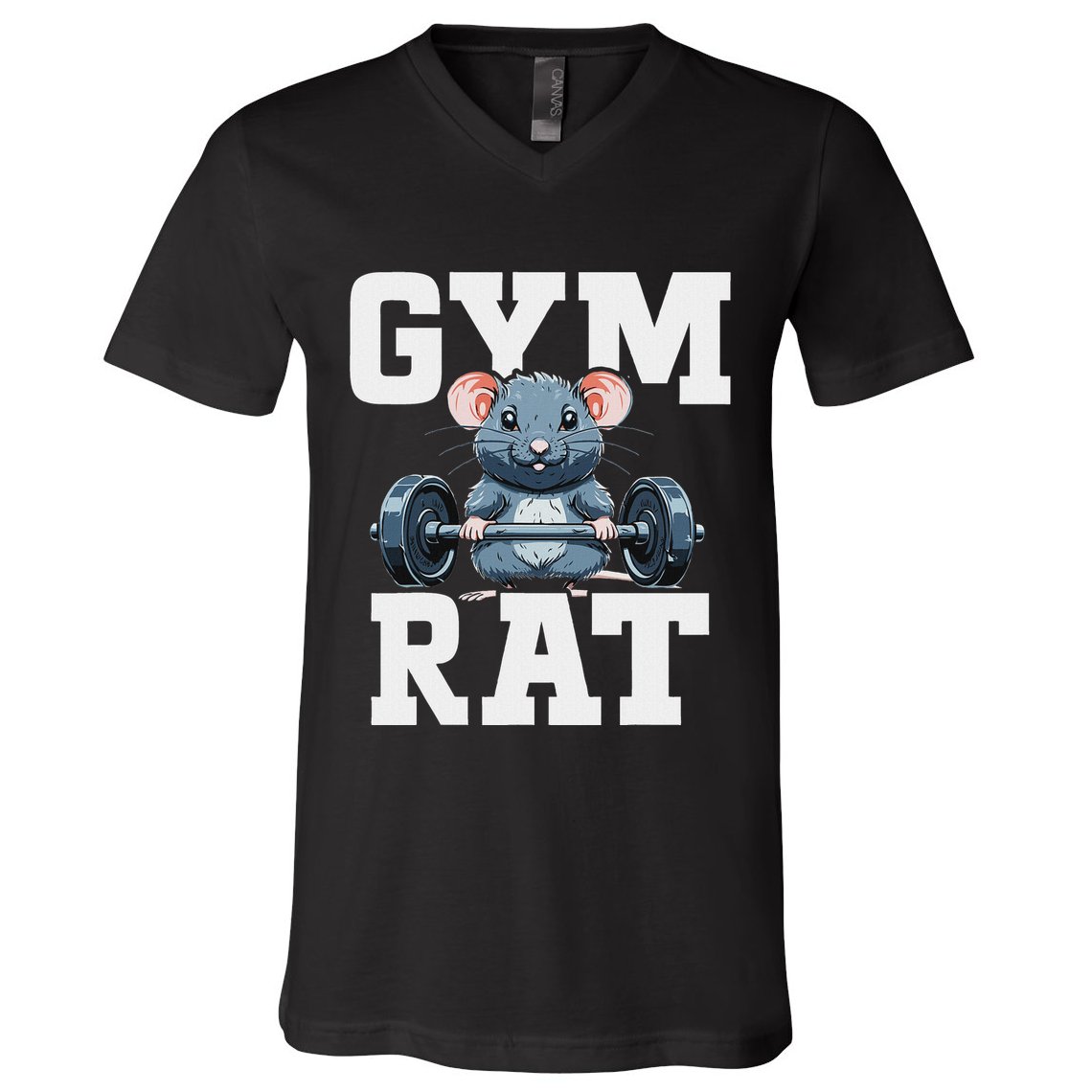 Funny Sport Gym Rat Fitness Bodybuilding V-Neck T-Shirt