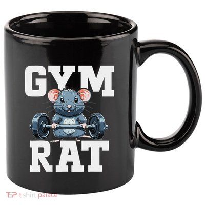 Funny Sport Gym Rat Fitness Bodybuilding 11oz C Handle Ceramic Mug