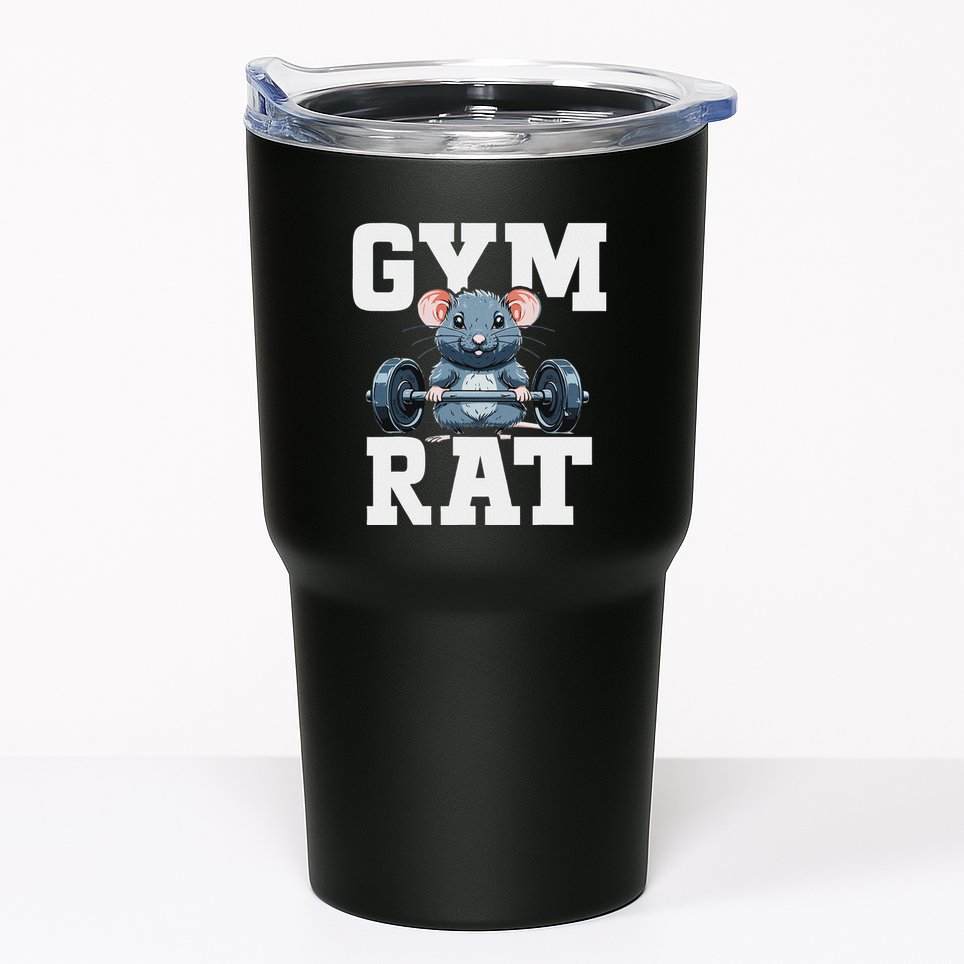 Funny Sport Gym Rat Fitness Bodybuilding Tumbler
