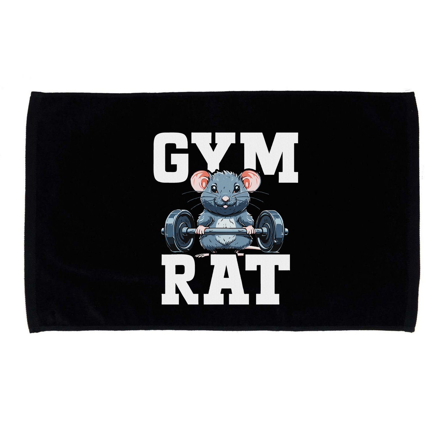 Funny Sport Gym Rat Fitness Bodybuilding Microfiber Hand Towel