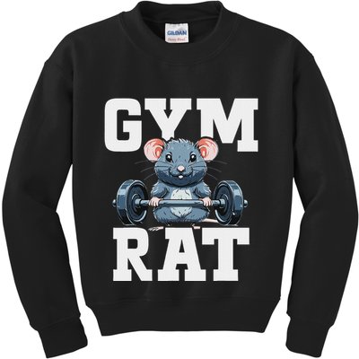 Funny Sport Gym Rat Fitness Bodybuilding Kids Sweatshirt