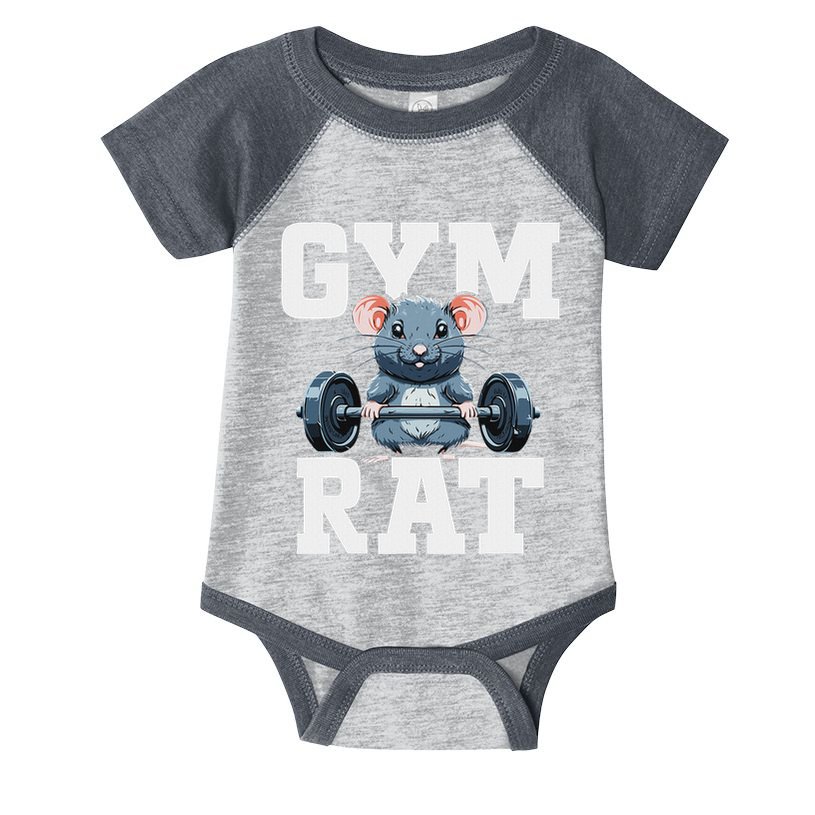 Funny Sport Gym Rat Fitness Bodybuilding Infant Baby Jersey Bodysuit