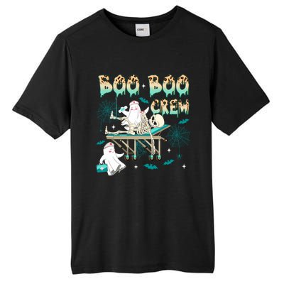 Funny Spooky Ghost Nurse Squad Skeleton Halloween Scrub Tops Gift Tall Fusion ChromaSoft Performance T-Shirt