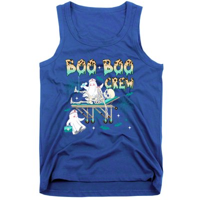 Funny Spooky Ghost Nurse Squad Skeleton Halloween Scrub Tops Gift Tank Top