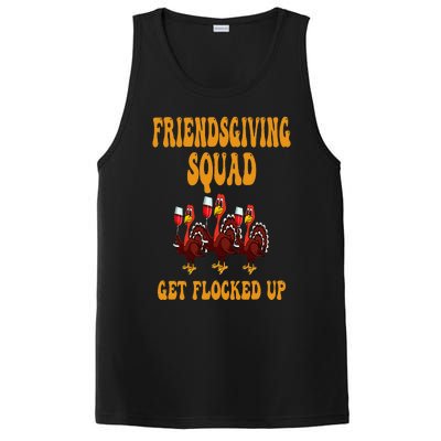 Friendsgiving Squad Get Flocked Up Thanksgiving PosiCharge Competitor Tank