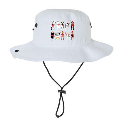 Funny Santa Goats Christmas Farmer Goat Lover Farming Legacy Cool Fit Booney Bucket Hat