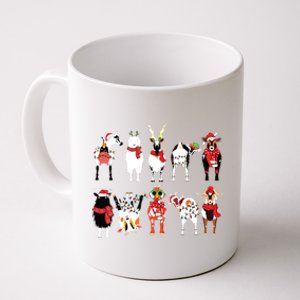 Funny Santa Goats Christmas Farmer Goat Lover Farming Coffee Mug