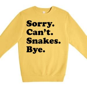 Funny Snake Gift For Men Women Boy Or Girl Premium Crewneck Sweatshirt