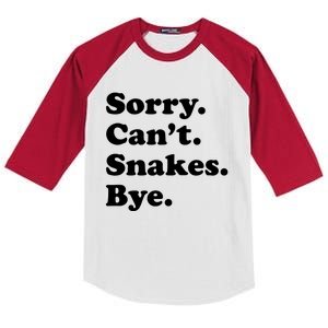 Funny Snake Gift For Men Women Boy Or Girl Kids Colorblock Raglan Jersey