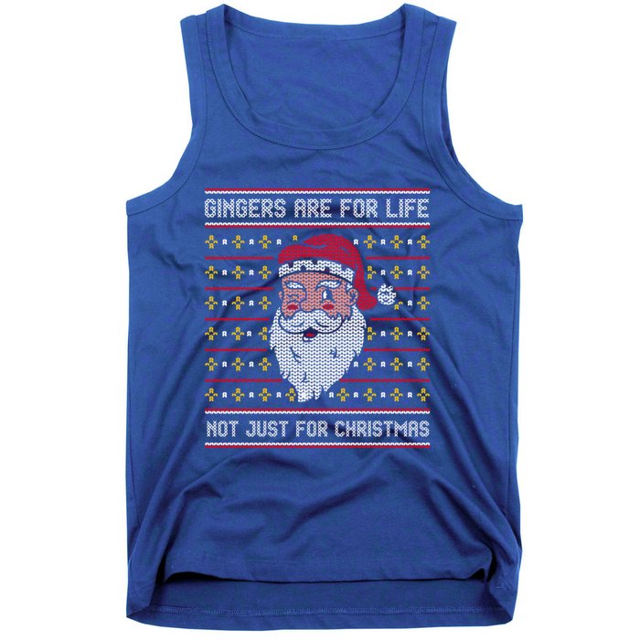 Funny Santa Gingers Are For Life Not Just For Christmas Gift Tank Top