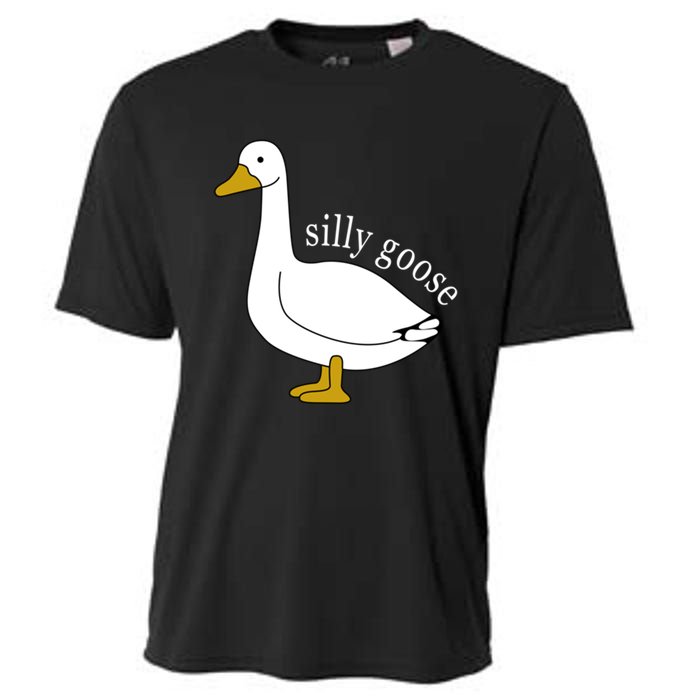 Funny Silly Goose Cute Goose Xmas Family Matching Clothing Cooling Performance Crew T-Shirt